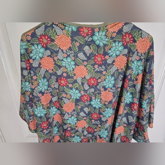 NWT Womens Floral Stretchy Cardigan Kimono Large - Picture 7 of 8